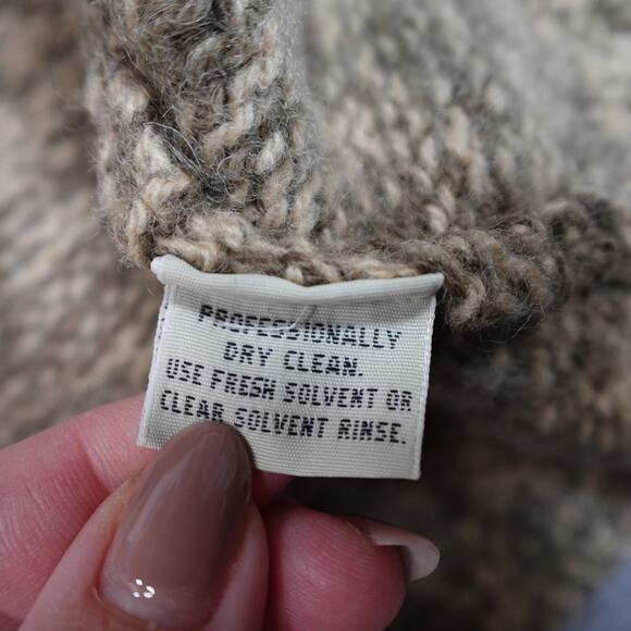 Eddie Bauer Sweater Womens Small Fair Isle Nordic Ski Knit Old Money Wool Crew - Picture 5 of 10